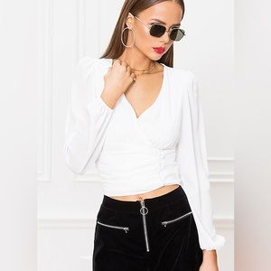 Revolve Superdown Sasha Wrap Top (S)